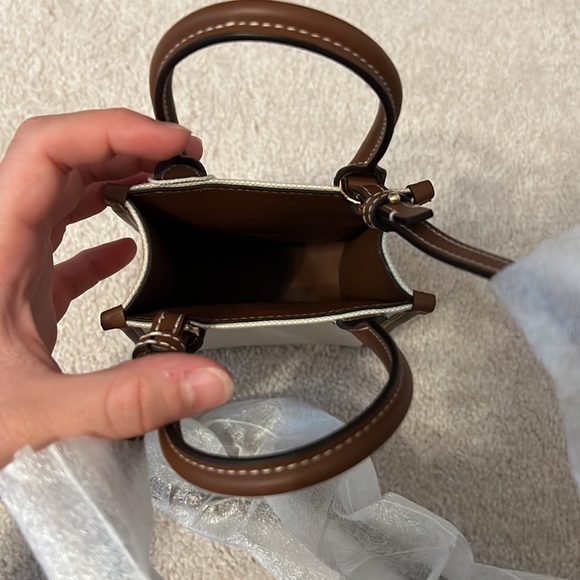 Burberry TB leather canvas phone tote - Picture 11 of 11